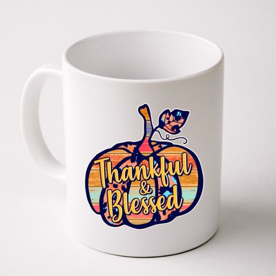 Thankful & Blessed Fashion Pumpkin Coffee Mug