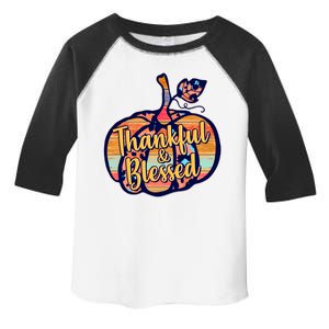 Thankful & Blessed Fashion Pumpkin Toddler Fine Jersey T-Shirt