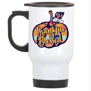 Thankful & Blessed Fashion Pumpkin Stainless Steel Travel Mug