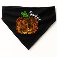 Thankful Abstract Pumpkin Thanksgiving USA-Made Doggie Bandana