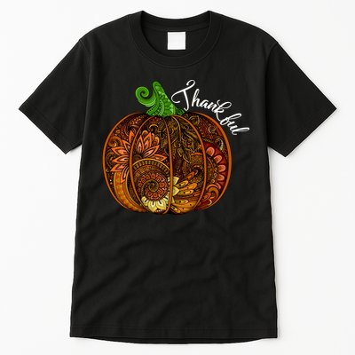 Thankful Abstract Pumpkin Thanksgiving Tall T-Shirt