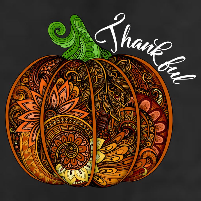 Thankful Abstract Pumpkin Thanksgiving Adult Drive Performance Visor