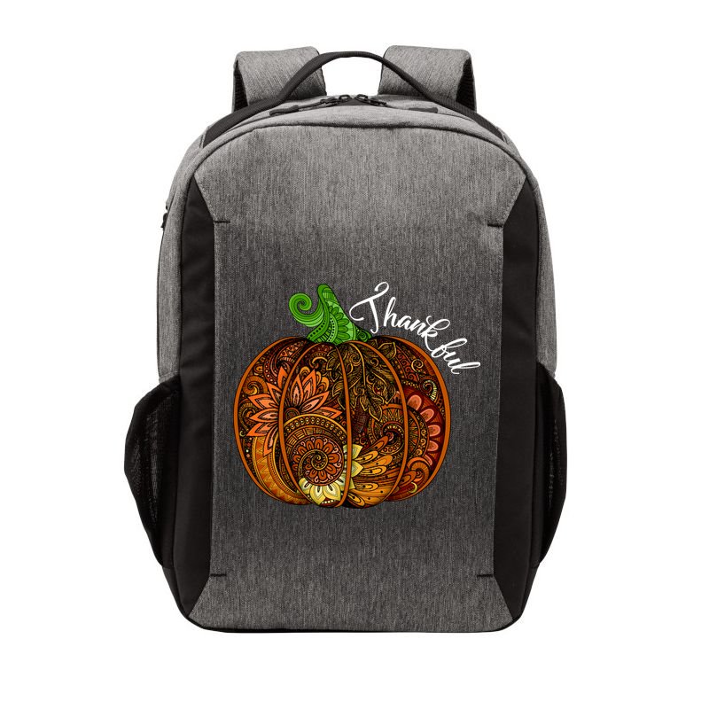 Thankful Abstract Pumpkin Thanksgiving Vector Backpack
