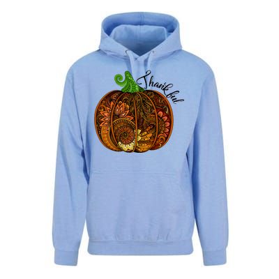 Thankful Abstract Pumpkin Thanksgiving Unisex Surf Hoodie