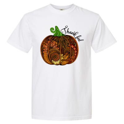 Thankful Abstract Pumpkin Thanksgiving Garment-Dyed Heavyweight T-Shirt