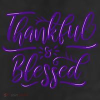 Thankful And Blessed 11oz C Handle Ceramic Mug