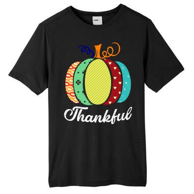 Thankful Floral Pumpkin Tall Fusion ChromaSoft Performance T-Shirt