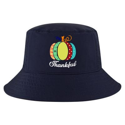 Thankful Floral Pumpkin Cool Comfort Performance Bucket Hat
