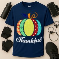 Thankful Floral Pumpkin Performance Shirt