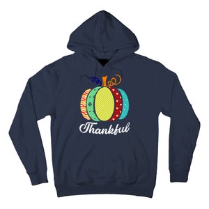 Thankful Floral Pumpkin Hoodie