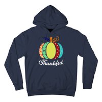 Thankful Floral Pumpkin Hoodie