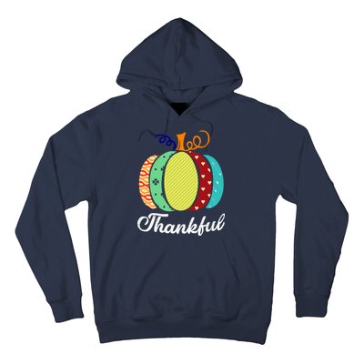 Thankful Floral Pumpkin Hoodie