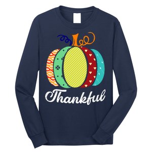 Thankful Floral Pumpkin Long Sleeve Shirt