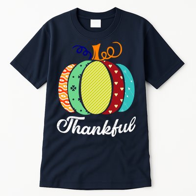 Thankful Floral Pumpkin Tall T-Shirt