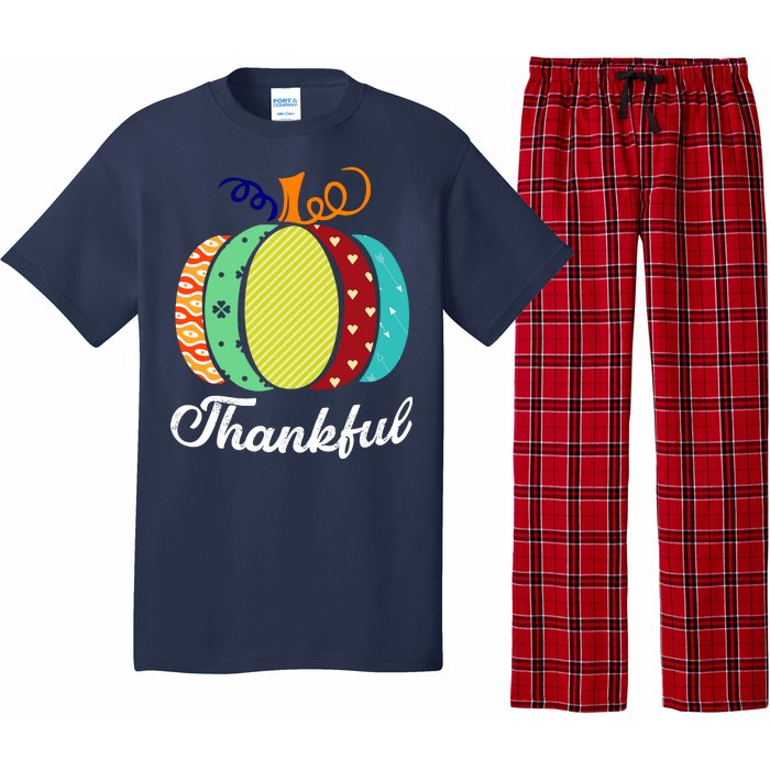 Thankful Floral Pumpkin Pajama Set