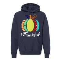 Thankful Floral Pumpkin Premium Hoodie