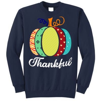 Thankful Floral Pumpkin Tall Sweatshirt