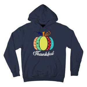 Thankful Floral Pumpkin Tall Hoodie