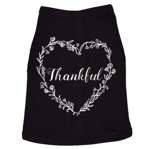 Thankful Floral Wreath Doggie Tank