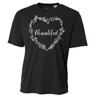 Thankful Floral Wreath Cooling Performance Crew T-Shirt