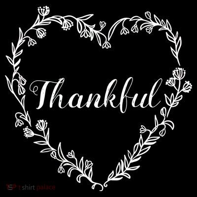 Thankful Floral Wreath T-Shirt