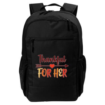 Thankful For Her Matching Thanksgiving Daily Commute Backpack