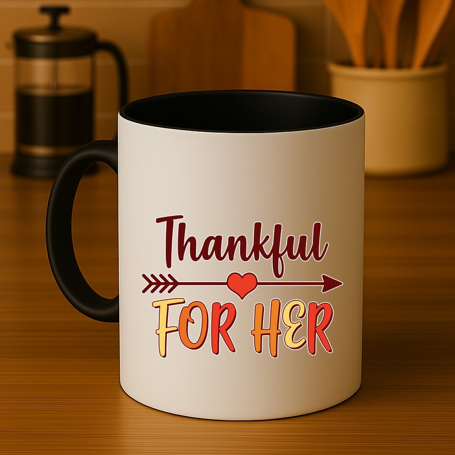Thankful For Her Matching Thanksgiving Mug