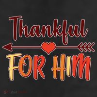 Thankful For Him Matching Thanksgiving 11oz C Handle Ceramic Mug