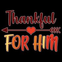 Thankful For Him Matching Thanksgiving Youth Performance Sprint T-Shirt