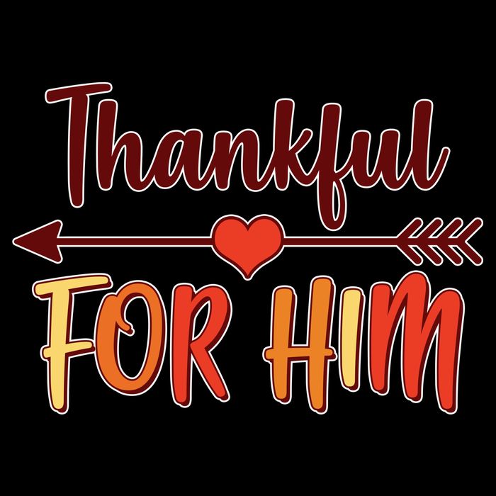 Thankful For Him Matching Thanksgiving Youth Performance Sprint T-Shirt