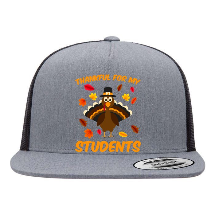 Thankful For My Students Flat Bill Trucker Hat