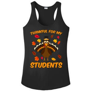 Thankful For My Students Ladies PosiCharge Competitor Racerback Tank