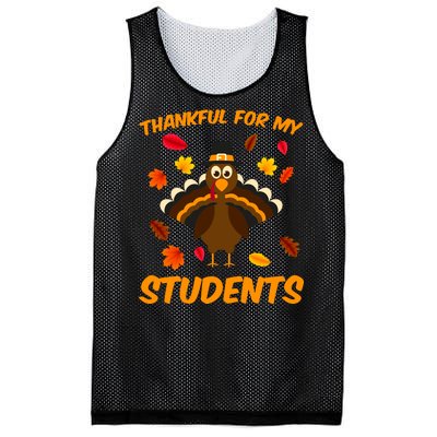 Thankful For My Students Mesh Reversible Basketball Jersey Tank