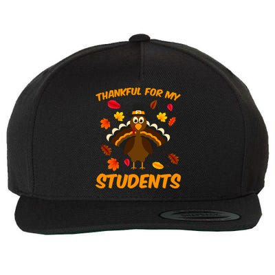 Thankful For My Students Wool Snapback Cap