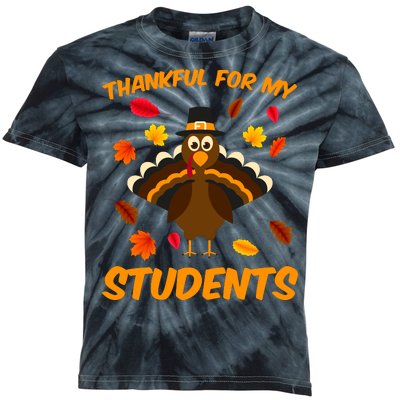 Thankful For My Students Kids Tie-Dye T-Shirt