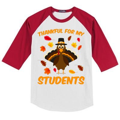 Thankful For My Students Kids Colorblock Raglan Jersey