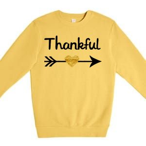 Thankful Golden Heart Premium Crewneck Sweatshirt