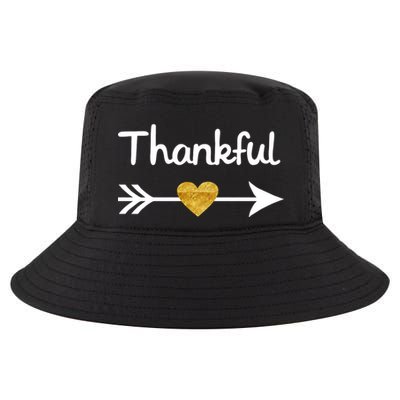 Thankful Golden Heart Cool Comfort Performance Bucket Hat