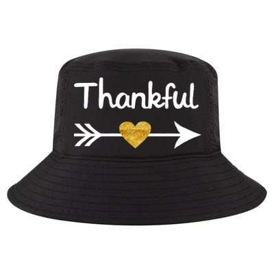 Thankful Golden Heart Cool Comfort Performance Bucket Hat