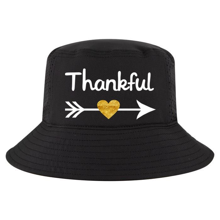 Thankful Golden Heart Cool Comfort Performance Bucket Hat