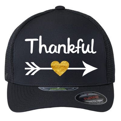 Thankful Golden Heart Flexfit Unipanel Trucker Cap