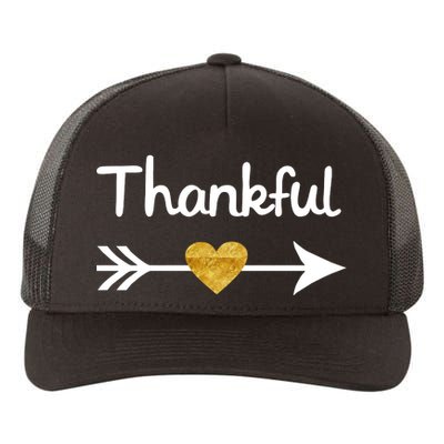 Thankful Golden Heart Yupoong Adult 5-Panel Trucker Hat