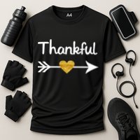 Thankful Golden Heart Cooling Performance Crew T-Shirt