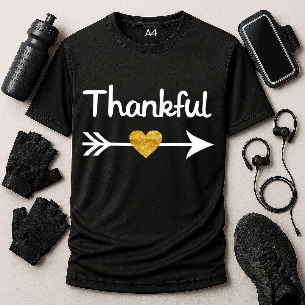 Thankful Golden Heart Cooling Performance Crew T-Shirt