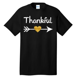 Thankful Golden Heart Tall T-Shirt