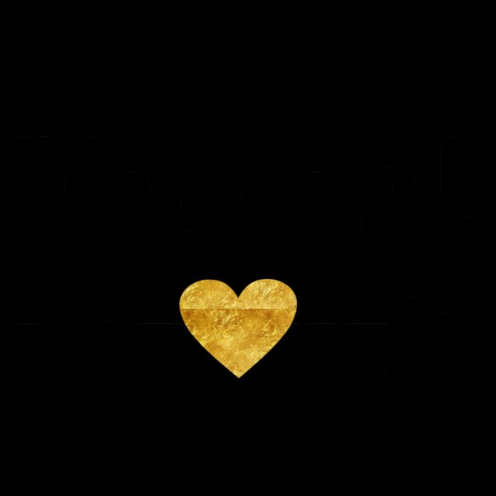 Thankful Golden Heart Mug
