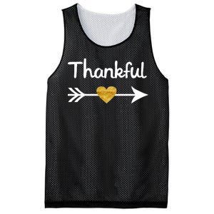 Thankful Golden Heart Mesh Reversible Basketball Jersey Tank