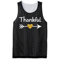 Thankful Golden Heart Mesh Reversible Basketball Jersey Tank