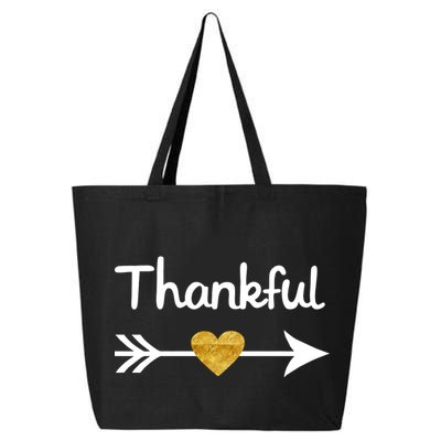 Thankful Golden Heart 25L Jumbo Tote