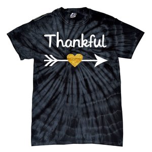 Thankful Golden Heart Tie-Dye T-Shirt